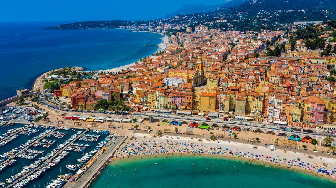 Superbe 2 Pieces Neuf A 100M De La Plage Menton Dış mekan fotoğraf